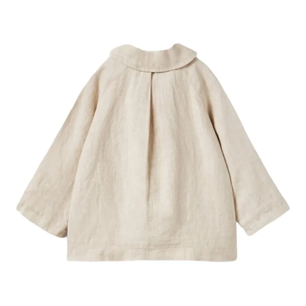 ZARA Kids Light Beige Linen Jacket NWT Size 5T 6T